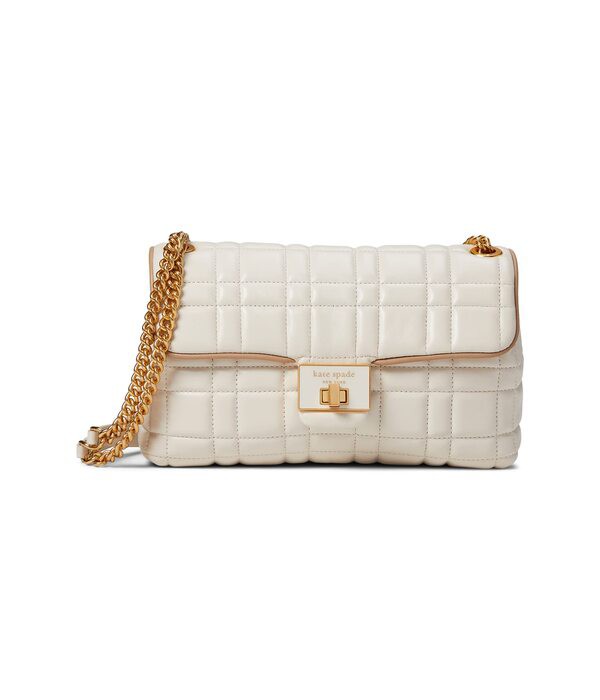 ケイトスペード レディース ハンドバッグ バッグ Evelyn Quilted Leather Medium Convertible Shoulder Bag Ivory