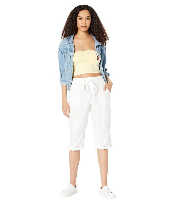 トミー ヒルフィガー レディース カジュアルパンツ ボトムス Crop Cargo Pants Bright White