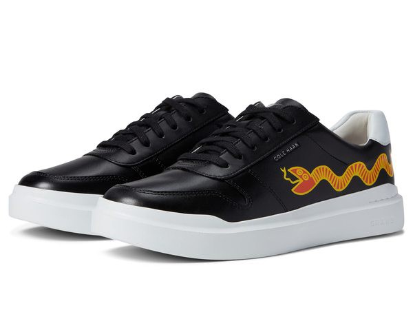 コールハーン レディース スニーカー シューズ CH X Keith Haring Grandpro Rally Court Black/White/Flame