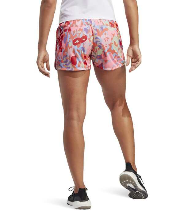 アディダス レディース ハーフパンツ・ショーツ ボトムス Pacer Aeroready Training Essentials Shorts Coral Fusion/Coral Fusion/White