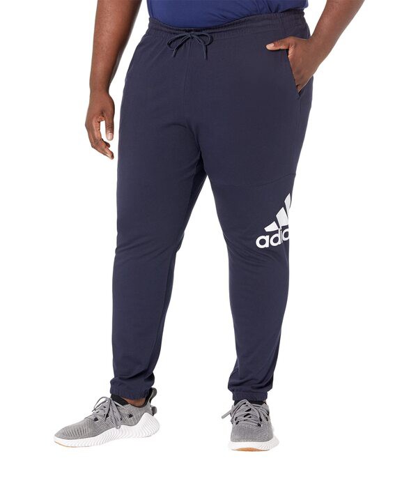 アディダス メンズ カジュアルパンツ ボトムス Essentials Single Jersey Tapered Badge Of Sport Pants Inkの通販は
