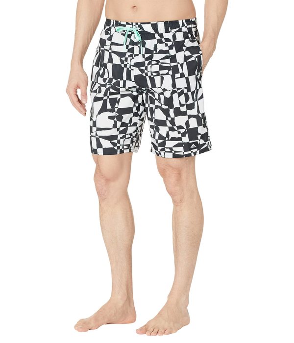 アディダス メンズ ハーフパンツ・ショーツ 水着 Shreded Check Classics 19" Swim Shorts White/Blackの通販は