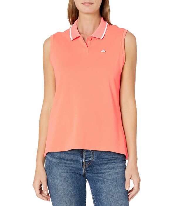 アディダス レディース シャツ トップス Go-To Pique Polo Shirt Coral Fusion