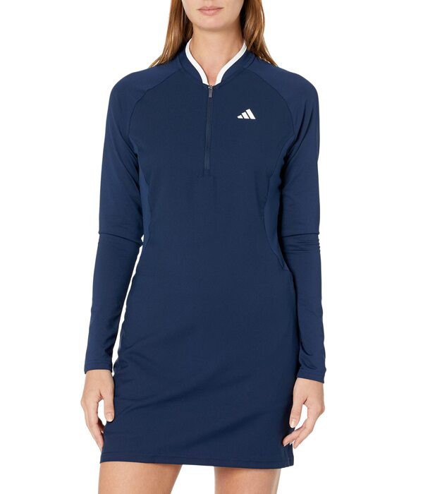 アディダス レディース ワンピース トップス Long Sleeve Golf Dress Collegiate Navy