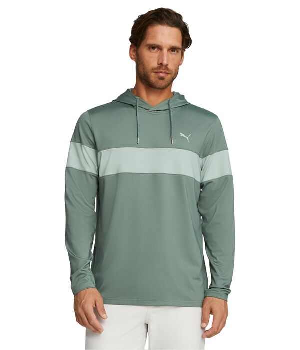 プーマ メンズ パーカー・スウェット アウター Mattr Color-Block Hoodie Eucalyptus/Green Fogの通販は