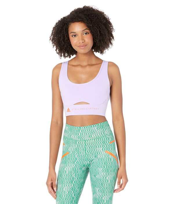 アディダス レディース ブラジャー アンダーウェア Truestrength Yoga Medium Support Sports Bra HM3848 Shift Purple