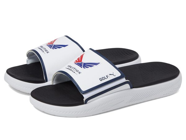 プーマ メンズ サンダル シューズ Gs-Softride Slide Volition Puma White/Puma Navy/Ski Patrol/Feather Grayの通販は