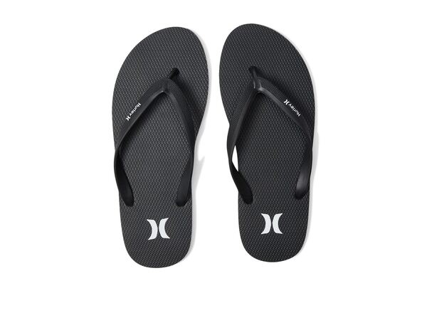 ハーレー メンズ サンダル シューズ Icon Solid Flip-Flops Black