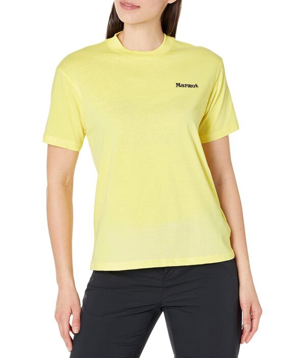 マーモット レディース シャツ トップス Sunshine Tee Short Sleeve Light Yellow