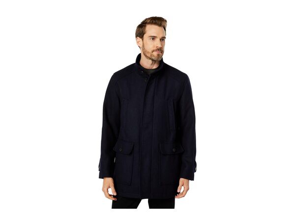 コールハーン メンズ コート アウター Wool Twill Field Jacket Navy