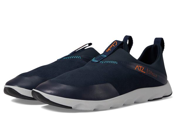 クラークス メンズ スニーカー シューズ ATL Coast Moc Navy Suedeの通販は