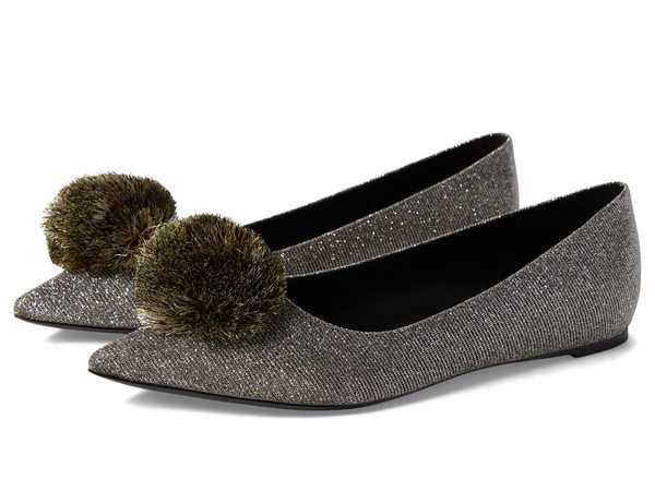 ケイトスペード レディース サンダル シューズ Amour Pom Flat Black/Gold/Silver