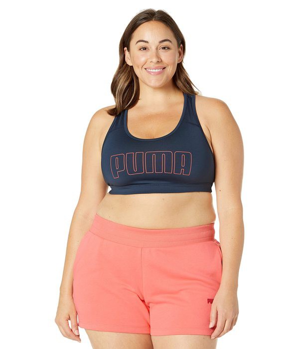 プーマ レディース ブラジャー アンダーウェア Plus Size Mid Impact 4Keeps Bra Spellbound/Sunblaze/Puma Outline