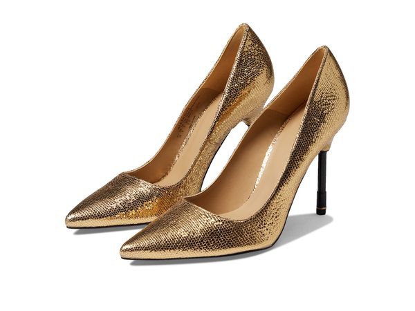 オールセインツ レディース ヒール シューズ Nova Metallic Court Metallic Gold