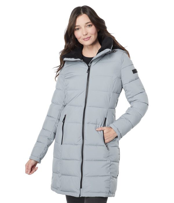 カルバンクライン レディース ジャケット・ブルゾン アウター Stretch Walker Puffer Jacket Greyの通販は 31,070円