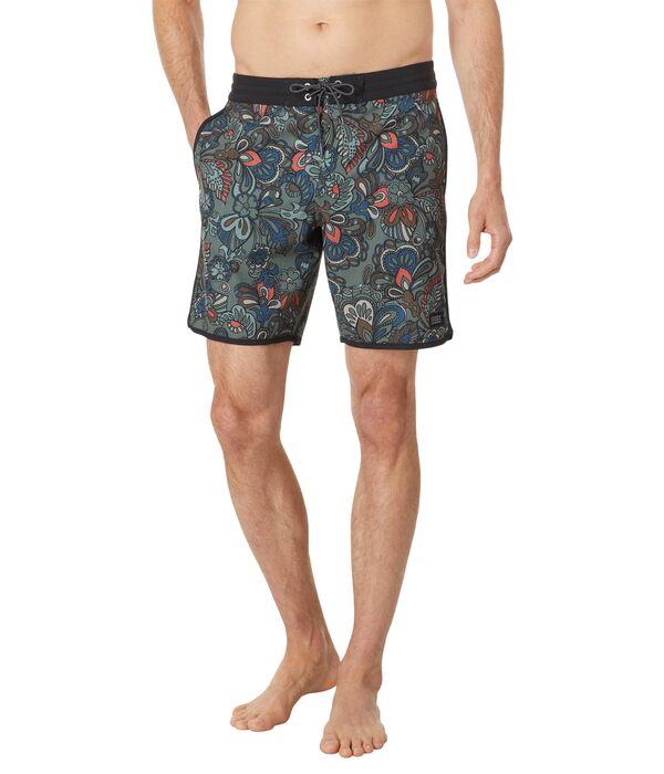 オニール メンズ ハーフパンツ・ショーツ 水着 Cruzer Scallop 18" Boardshorts Dark Oliveの通販は