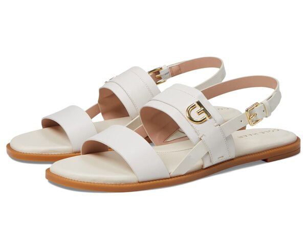 コールハーン レディース サンダル シューズ Charlotte Flat Sandal Ivory Leather