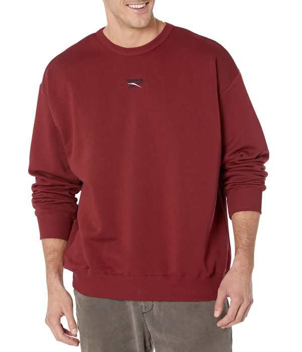 リーボック メンズ パーカー・スウェット アウター Classics Washed Vector Sweatshirt Classic Burgundyの通販は