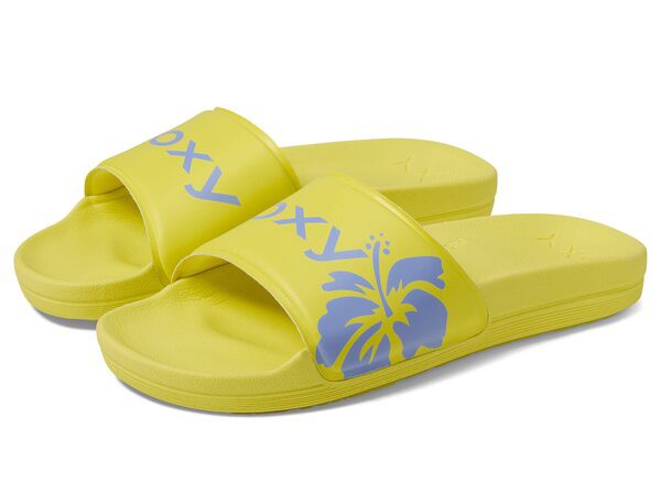 ロキシー レディース サンダル シューズ Surf Kind Kate Slippy LX Neon Yellow