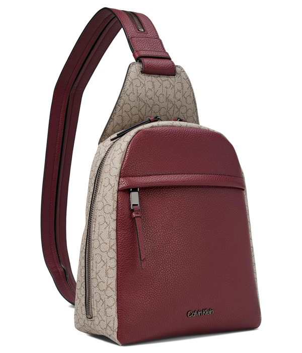 送料無料 カルバンクライン Calvin Rouge Textured Backpack Mini Mia 鞄 Deep バックパック バッグ 女性用  Taupe Klein Almond レディース リュック