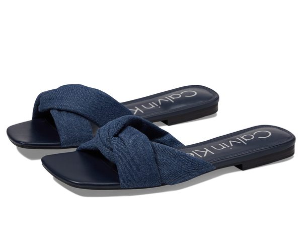 カルバンクライン レディース サンダル シューズ Marita 2 Medium Blueの通販はビーチサンダル