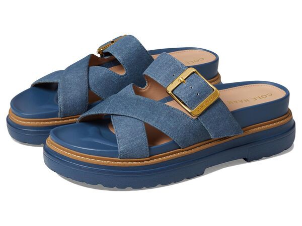 コールハーン レディース サンダル シューズ Fraya Slide Sandal Denim Suede