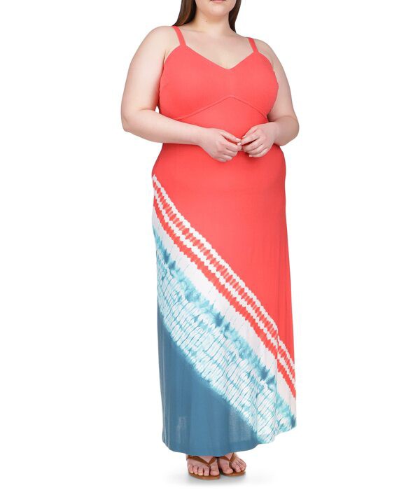 マイケルコース レディース ワンピース トップス Plus Size Island Bias Slip Maxi Dress Nassau Teal