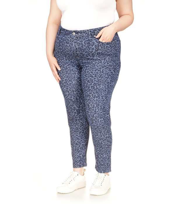 マイケルコース レディース デニムパンツ ボトムス Plus Size High-Rise Straight Skinny Selma Dusk Blue Wash