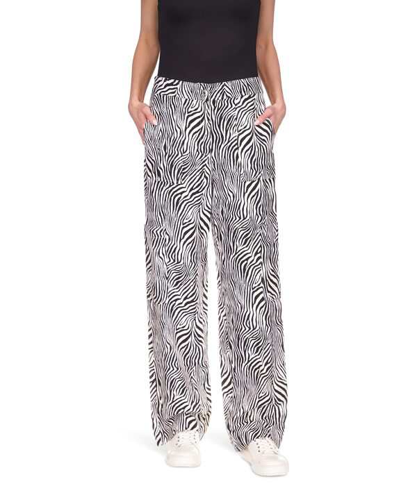 マイケルコース レディース カジュアルパンツ ボトムス Zebra Linen Cargo Pants Blackの通販は 27,480円