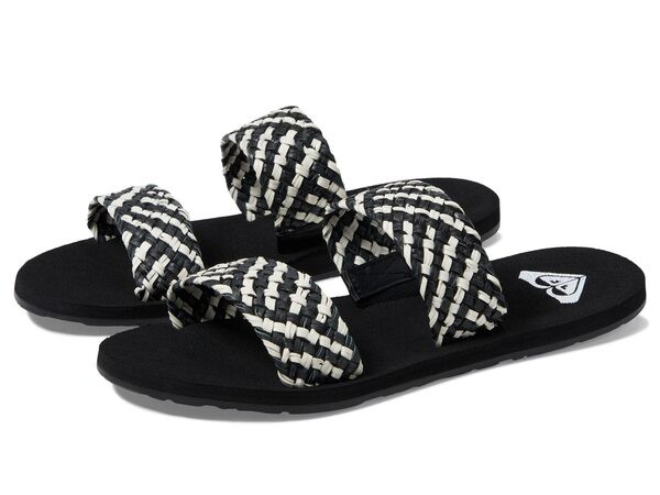 ロキシー レディース サンダル シューズ Porto Slide Sandals Black/White