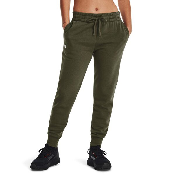 アンダーアーマー レディース カジュアルパンツ ボトムス Rival Fleece Joggers Marine OD Green/White