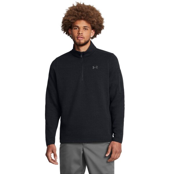 アンダーアーマー メンズ パーカー・スウェット アウター Specialist 1/4 Zip Black/Castlerock