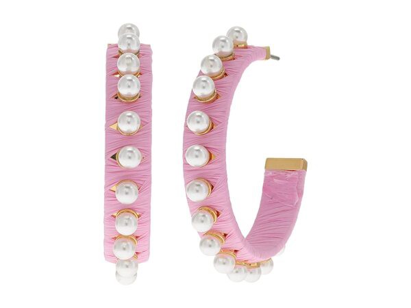 ケイトスペード レディース ピアス・イヤリング アクセサリー Francesca Hoops Earrings Pink Multi