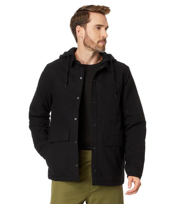 ボルコム メンズ パーカー・スウェット アウター Insulated Riding Hooded Flannel Blackの通販は