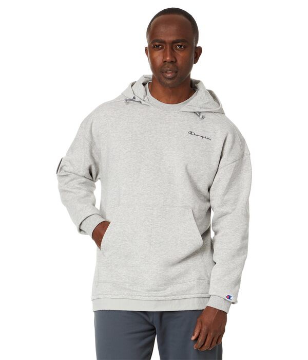 チャンピオン メンズ パーカー・スウェット アウター Global Explorer Fleece Hoodie Oxford Grey