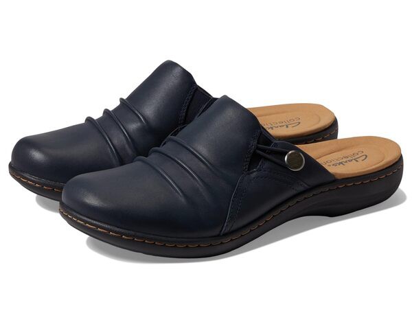 クラークス レディース サンダル シューズ Laurieann Bay Navy Leather