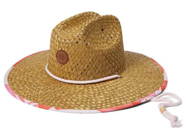 ロキシー レディース 帽子 アクセサリー Pina to My Colada Straw Sun Hat Pale Dogwood Hibiscusの通販は