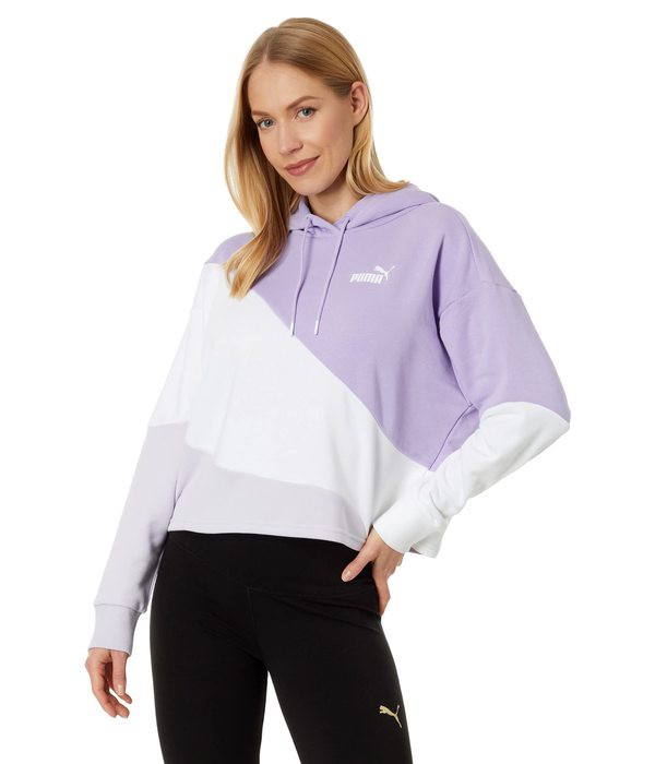 プーマ レディース パーカー・スウェット アウター Power Cat Pullover Hoodie Vivid Violet