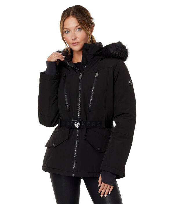 マイケルコース レディース コート アウター Belted Active Coat A422905C67 Black