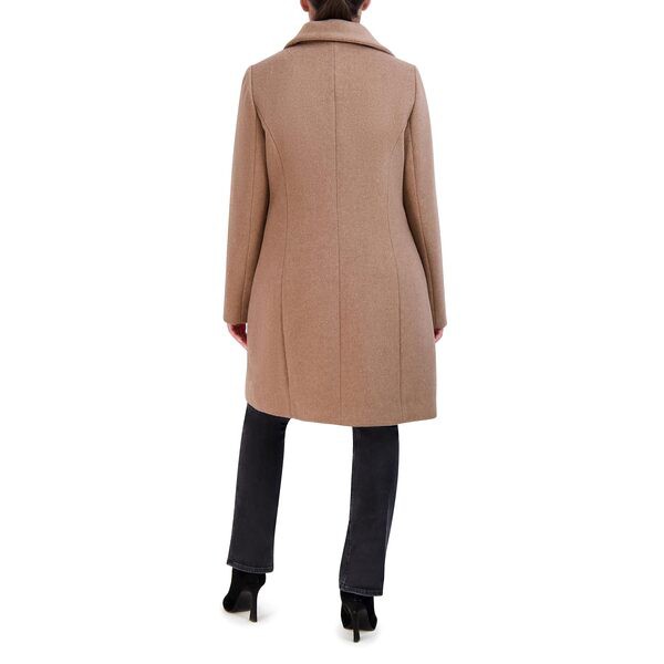 コールハーン レディース コート アウター Double Face Wool Button-Up Coat with Convertible Collar Camel