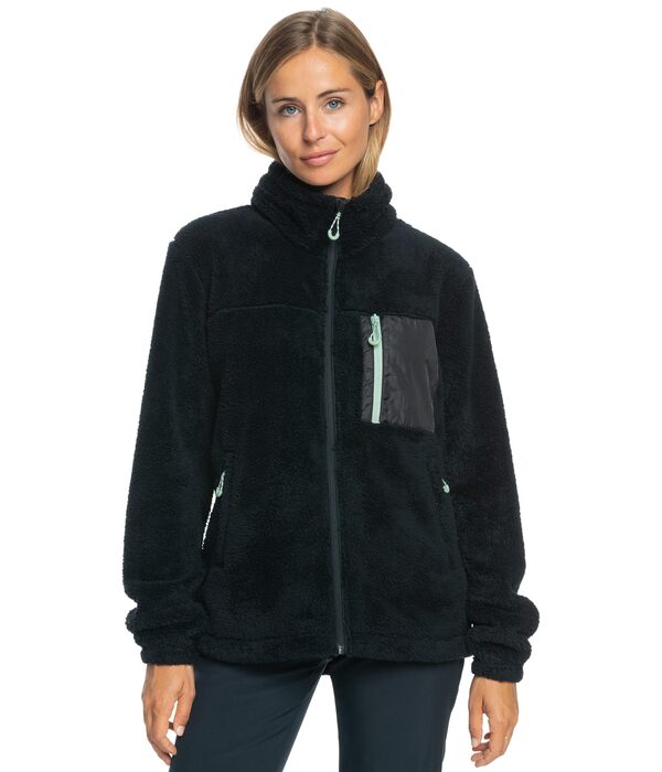 ロキシー レディース パーカー・スウェット アウター Alabama Zip-Up Fleece True Blackの通販は