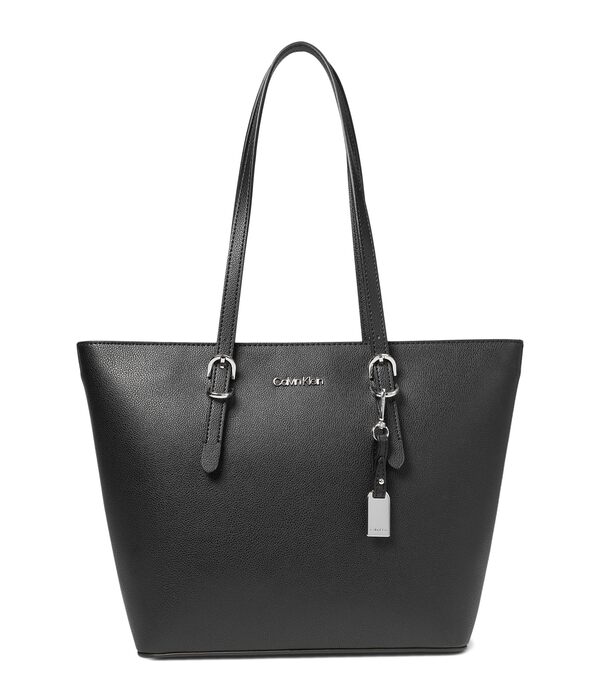 カルバンクライン レディース ハンドバッグ バッグ Serafina Tailored Tote Black/Silverの通販は