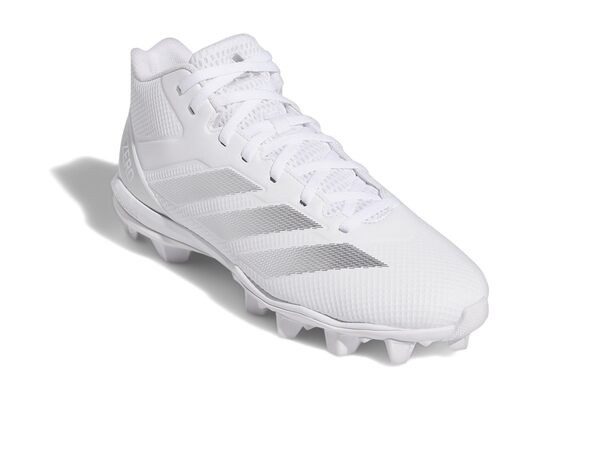 アディダス メンズ スニーカー シューズ adiZero Impact.2 Molded American Football Cleats White/Silver Metallic/White