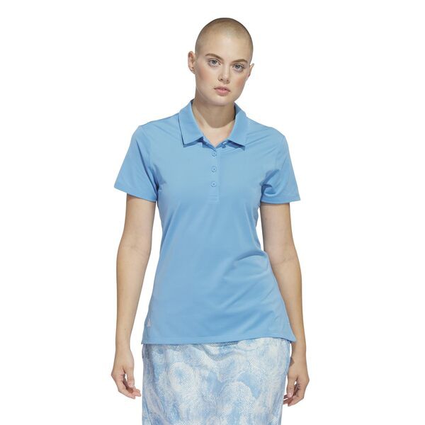 アディダス レディース シャツ トップス Ultimate365 Solid Sleeveless Golf Polo Shirt Semi Blast Blue