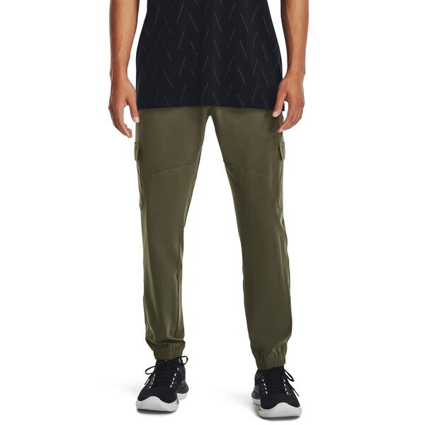 アンダーアーマー メンズ カジュアルパンツ ボトムス Stretch Woven Cargo Pants Marine OD Green/Black