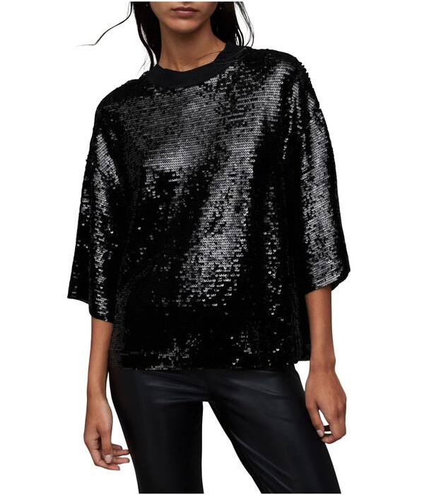 オールセインツ レディース シャツ トップス Juela Tee Blackの通販は