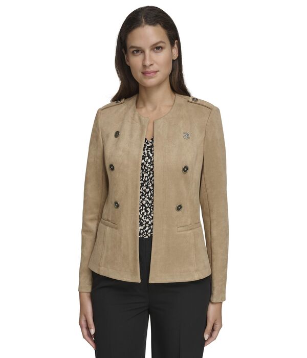 トミー ヒルフィガー レディース コート アウター Scuba Suede Band Jacket Tanninの通販は