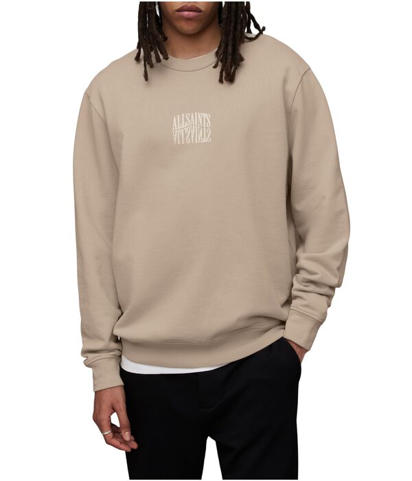 オールセインツ メンズ シャツ トップス Varden Crew Biscuit Taupeの通販は