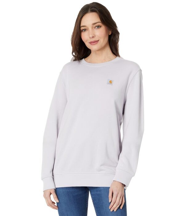 カーハート レディース パーカー・スウェット アウター Relaxed Fit Midweight French Terry Crew Neck Sweatshirt Lilac Haze