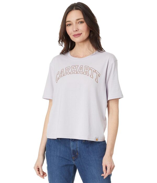 カーハート レディース シャツ トップス Loose Fit Lightweight Short Sleeve Carhartt Graphic T-Shirt Lilac Haze